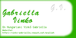 gabriella vinko business card