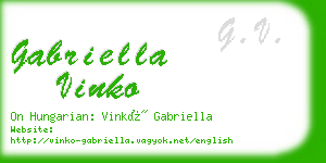 gabriella vinko business card